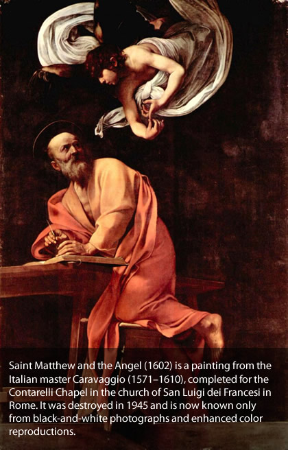 St. Matthew and the Angel by Caravaggio